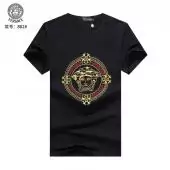 versace vintage logo-print t-shirt cool embroidery round black